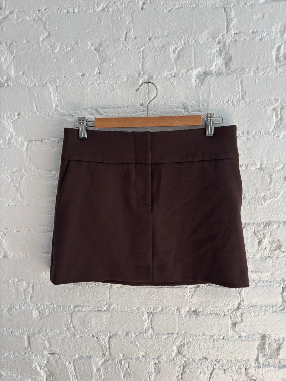 & Other Stories Brown Trouser Mini Skirt